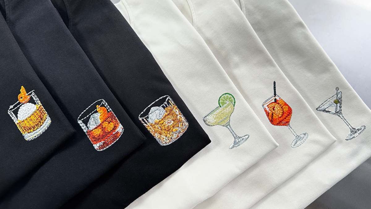 A COLLECTION OF ICONIC COCKTAIL EMBROIDERIES