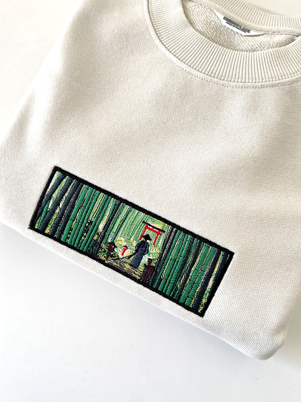 SAMURAI NEAR A TORII GATE IN A BAMBOO GROVE