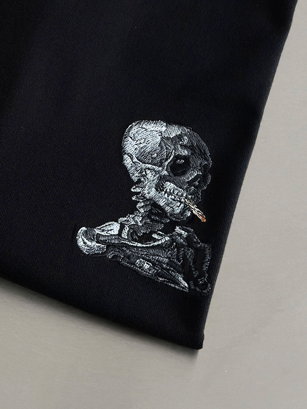 Skull of a Skeleton with Burning Cigarette (small)