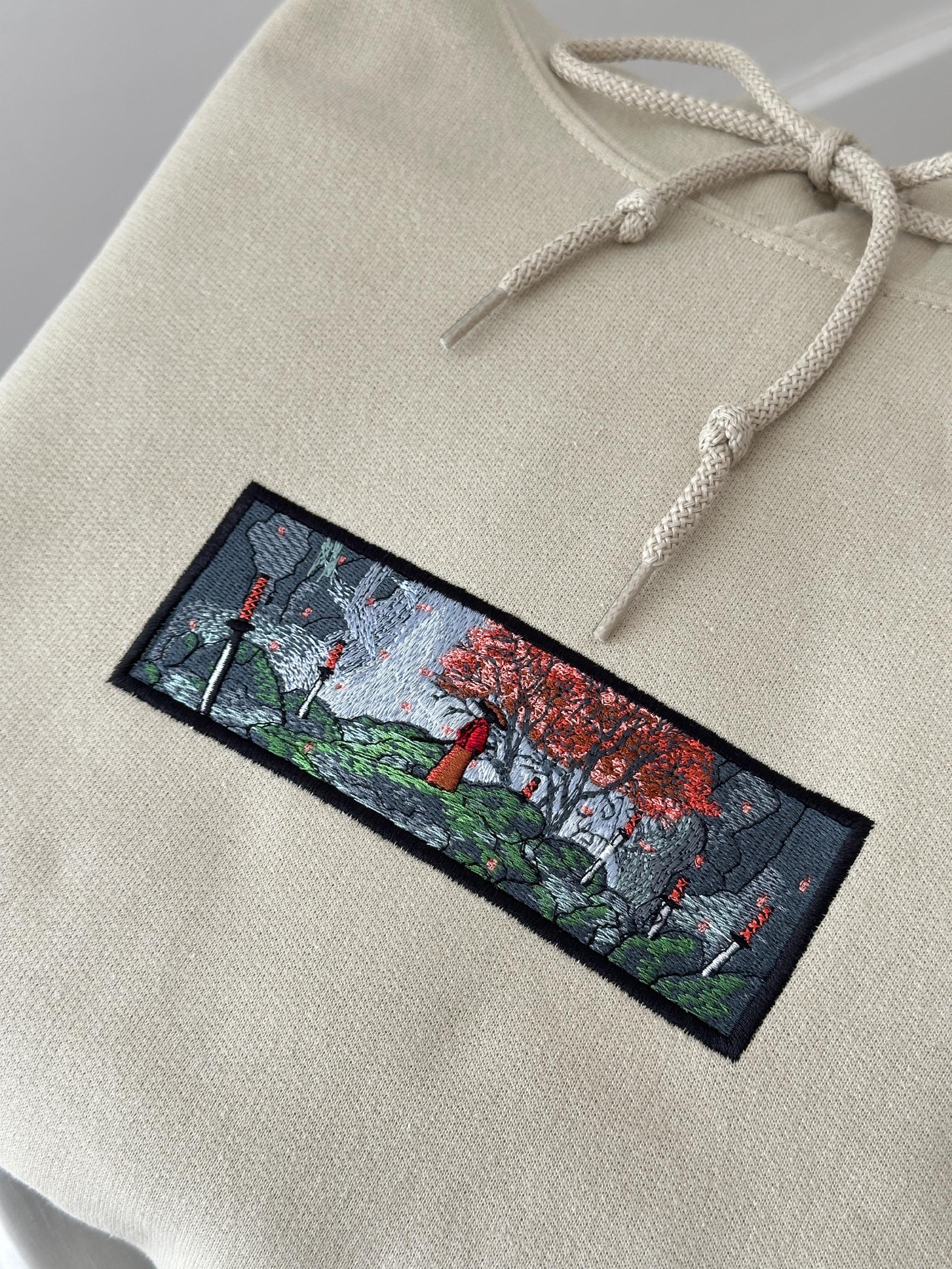 SAMURAI NEAR THE WATERFALL