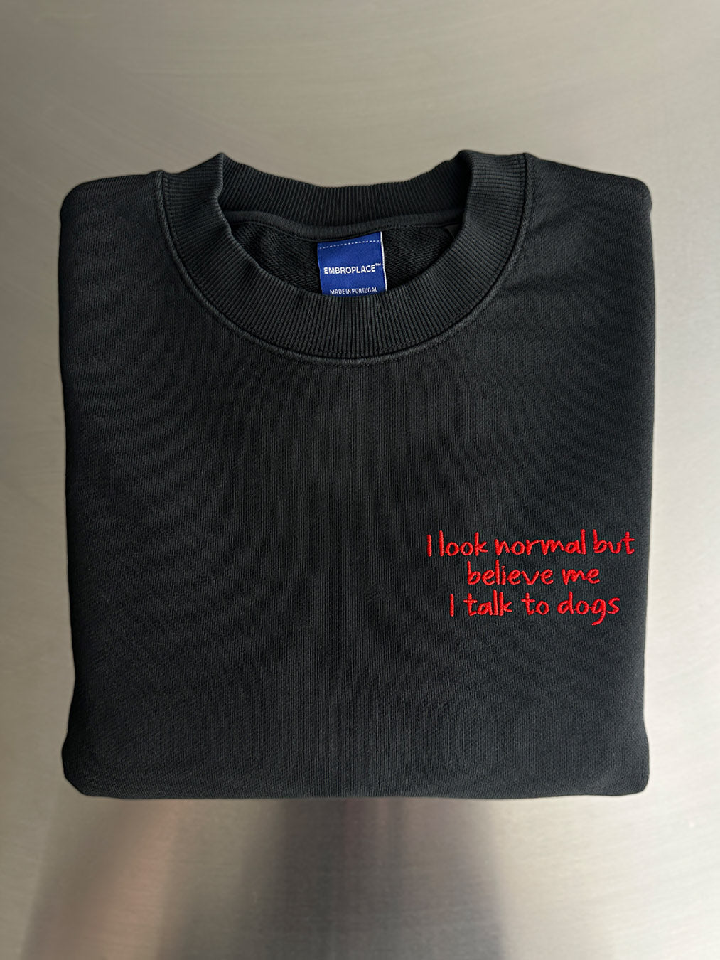 CUSTOM SMALL TEXT ON THE LEFT CHEST
