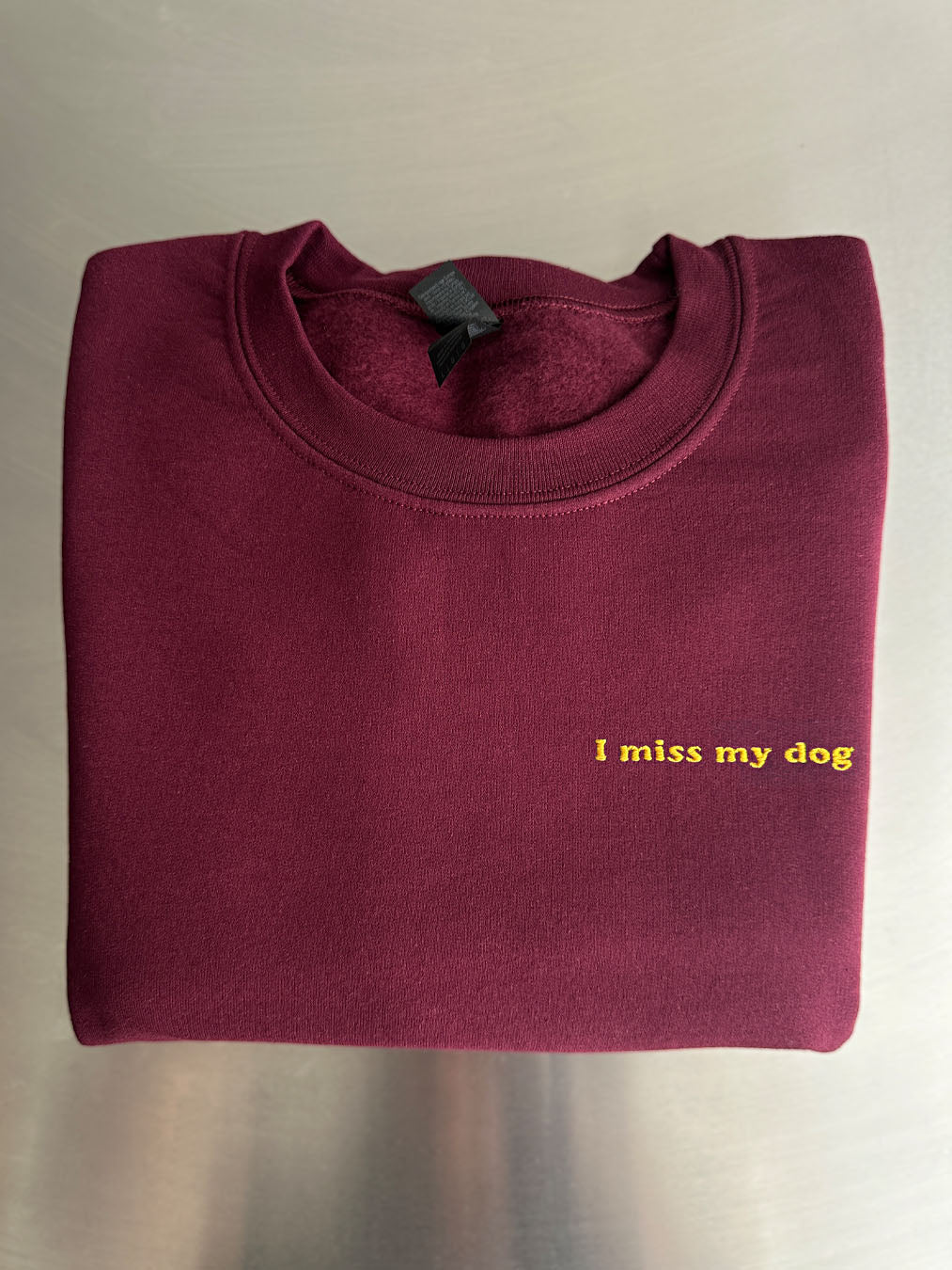 CUSTOM SMALL TEXT ON THE LEFT CHEST