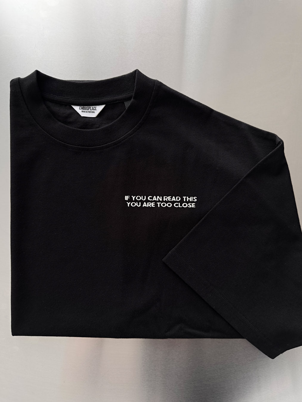 CUSTOM SMALL TEXT ON THE LEFT CHEST