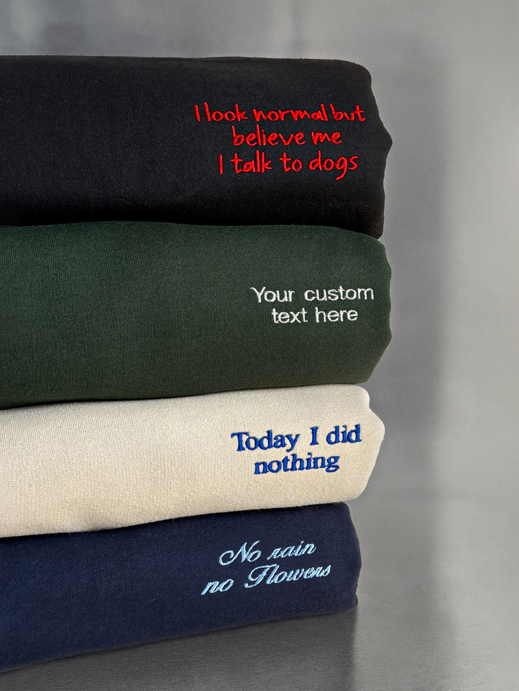 CUSTOM SMALL TEXT ON THE LEFT CHEST