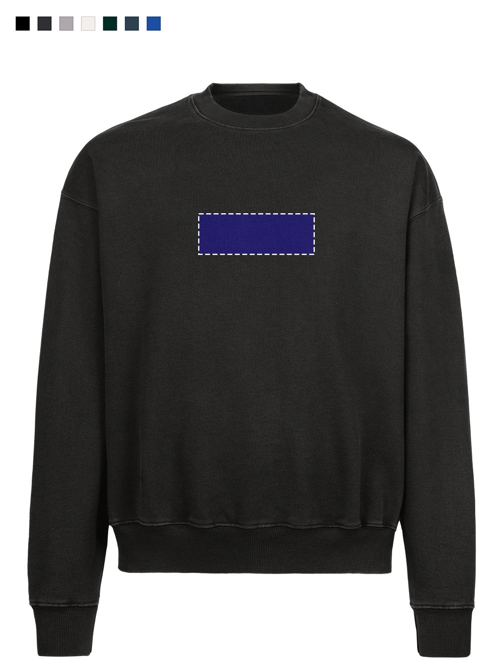 OVERSIZED CREWNECK SWEATER WITH BOXY DESIGN