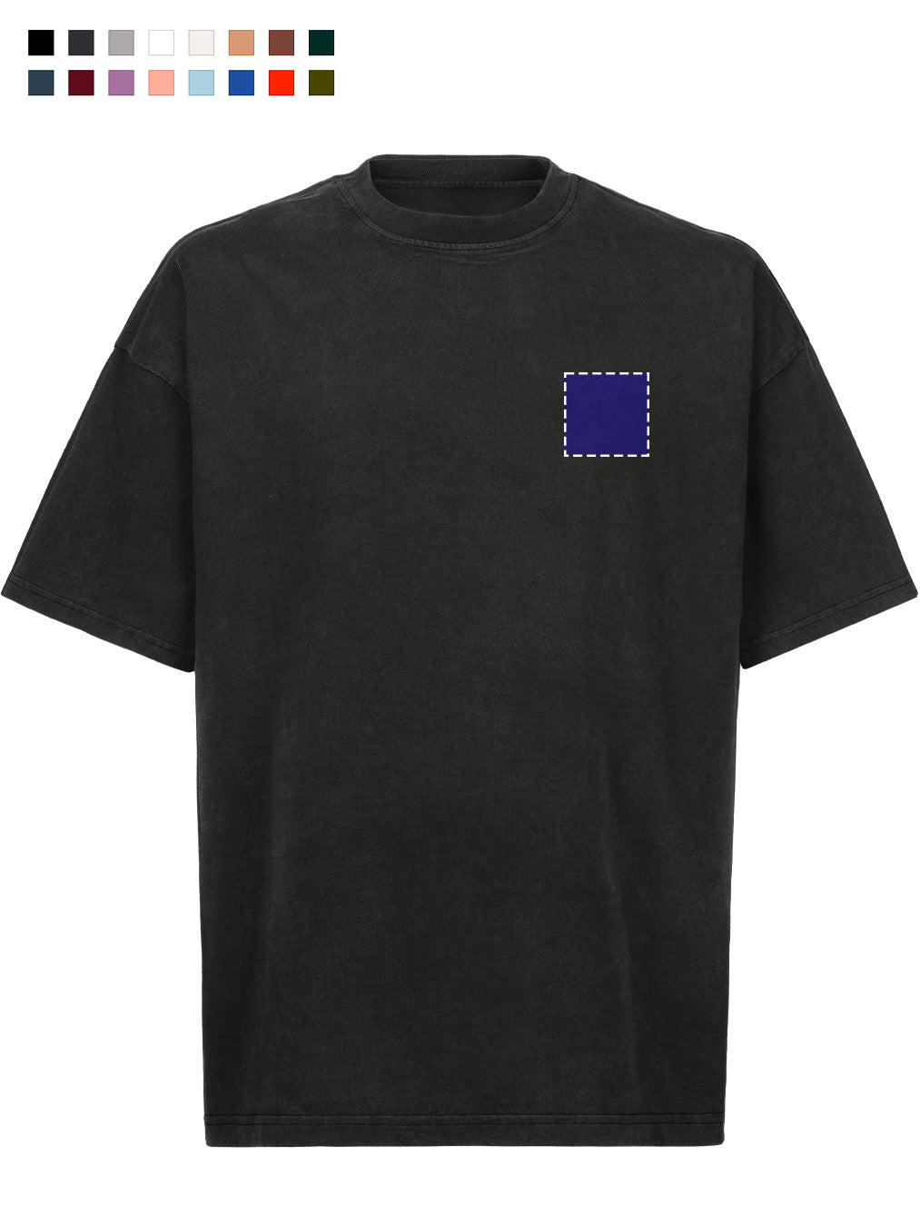 OVERSIZED T-SHIRT WITH SMALL LOGO